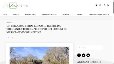 Un percorso verde lungo il Tevere da Torgiano a Todi