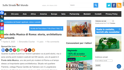 Ponte della Musica di Roma - storia, architettura e curiosità
