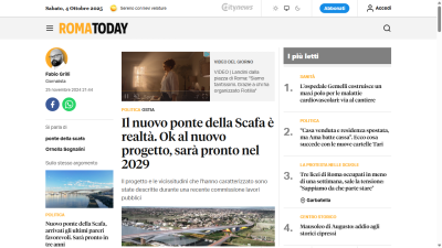 Il nuovo ponte della Scafa è realtà. Ok al nuovo progetto...