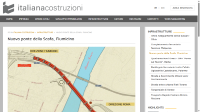 Nuovo ponte della Scafa, Fiumicino