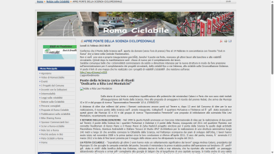 Apre Ponte della Scienza ciclopedonale