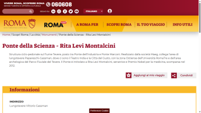 Ponte della Scienza - Rita Levi Montalcini