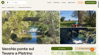 Vecchio ponte sul Tevere a Pistrino