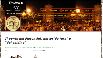 Il ponte dei Fiorentini, detto ”de fero” o “del soldino”