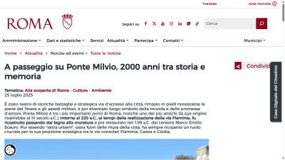 A passeggio su Ponte Milvio, 2000 anni tra storia e memoria