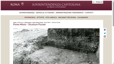 Ponte Milvio - Strutture Fluviali