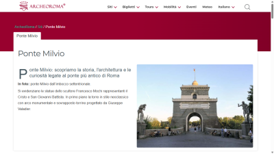Ponte Milvio - il Ponte più antico di Roma