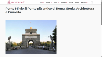 Il Ponte più antico di Roma. Storia, Architettura e Curiosità